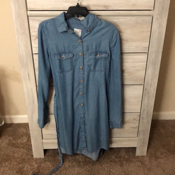 Long sleeve jean dress - Picture 2 of 2